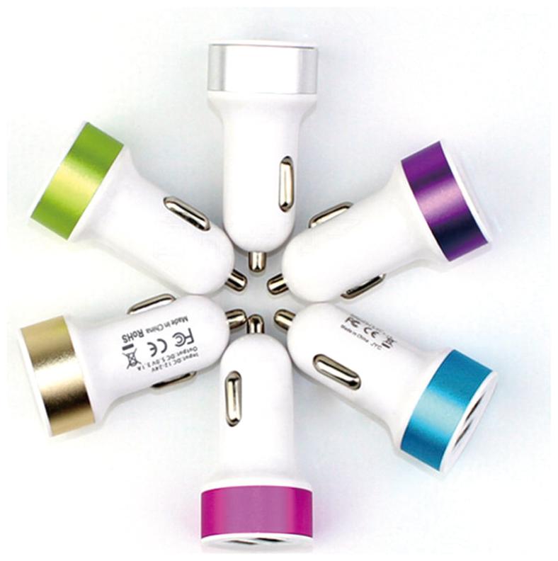 

Azania Car Charger Dual USB Port 2 1A USB Charging Adapter Mini Fast Charger Assorted