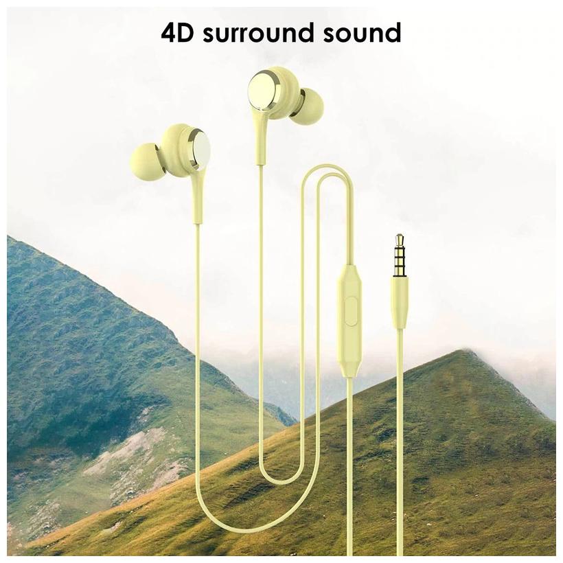 

AZANIA 4D SOUND In-Ear Wired Headphone ( Yellow )