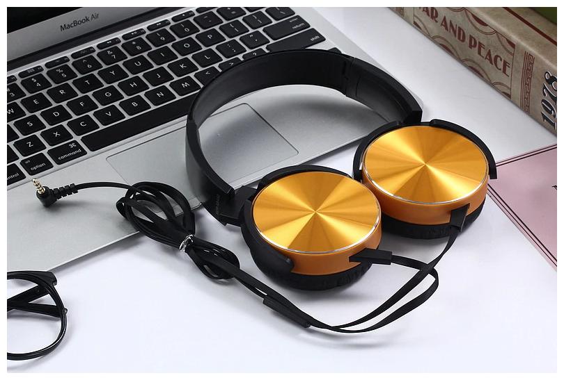 

AZANIA EXTRA BASS 0 1 On-Ear Wired Headphone ( Gold )