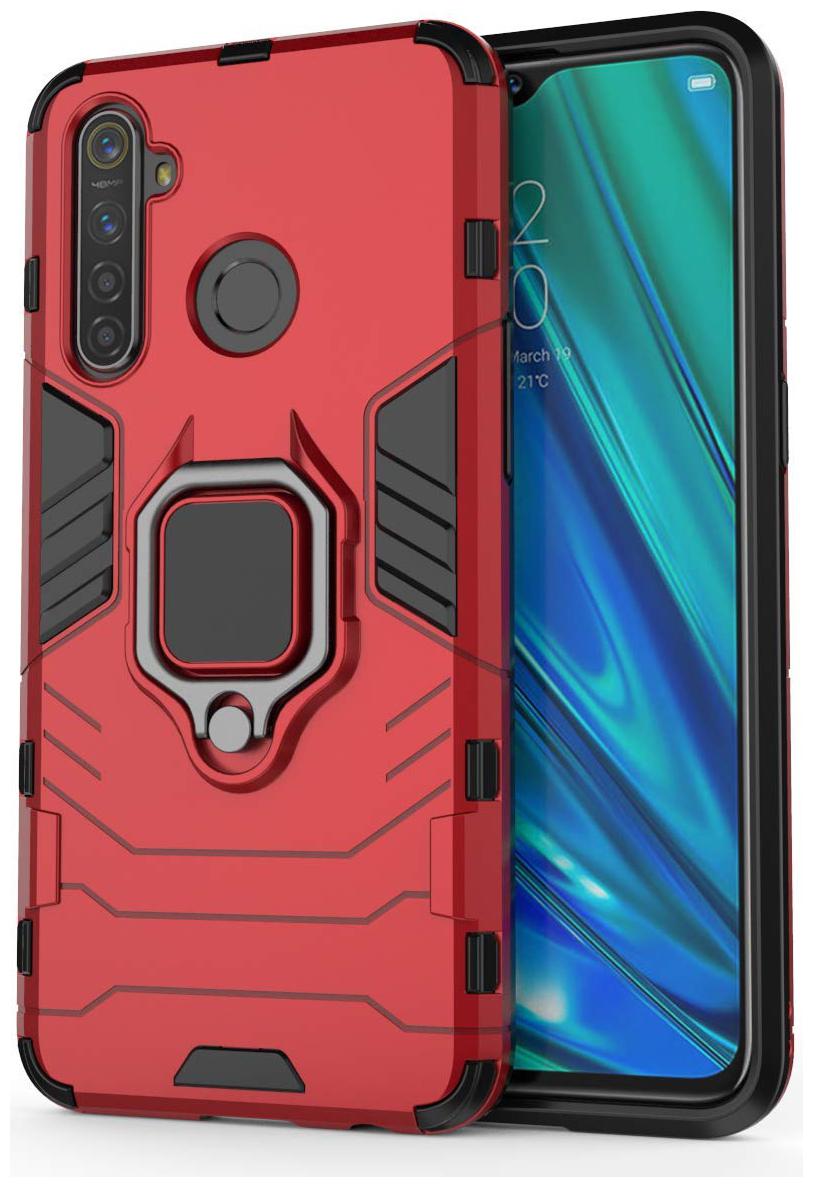 

BACKLUND Metal Polycarbonate Back Cover Hard Back Cover For Redmi Note 8 ( Red )