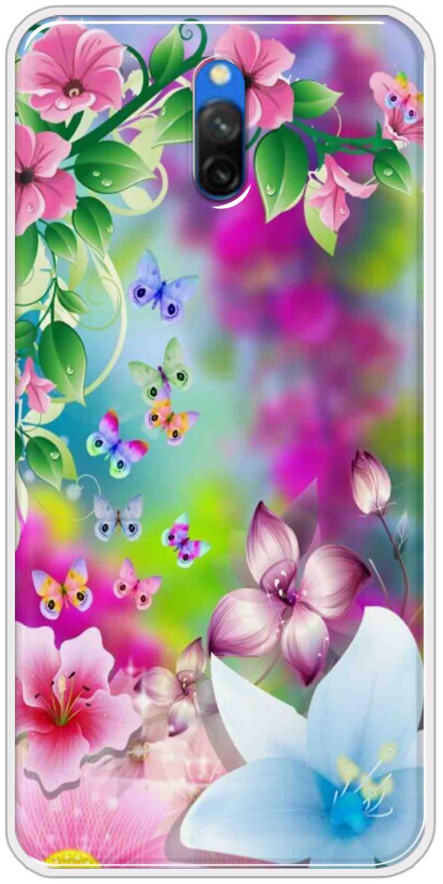 

BIGFAME Silicone Designer Back Cover For Redmi 8A Dual ( Multi )