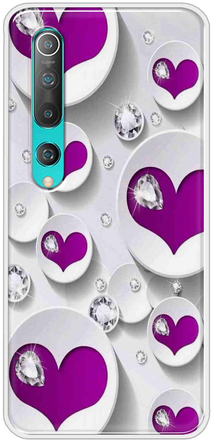 

BIGFAME Silicone Designer Back Cover For Xiaomi Mi 10 ( Multi )