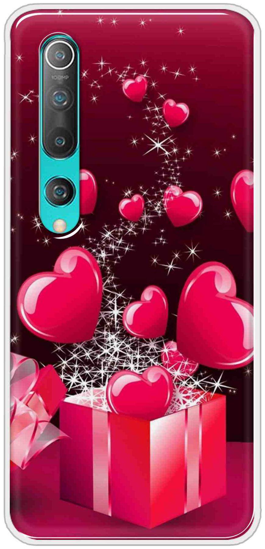 

BIGFAME Silicone Designer Back Cover For Xiaomi Mi 10 ( Multi )