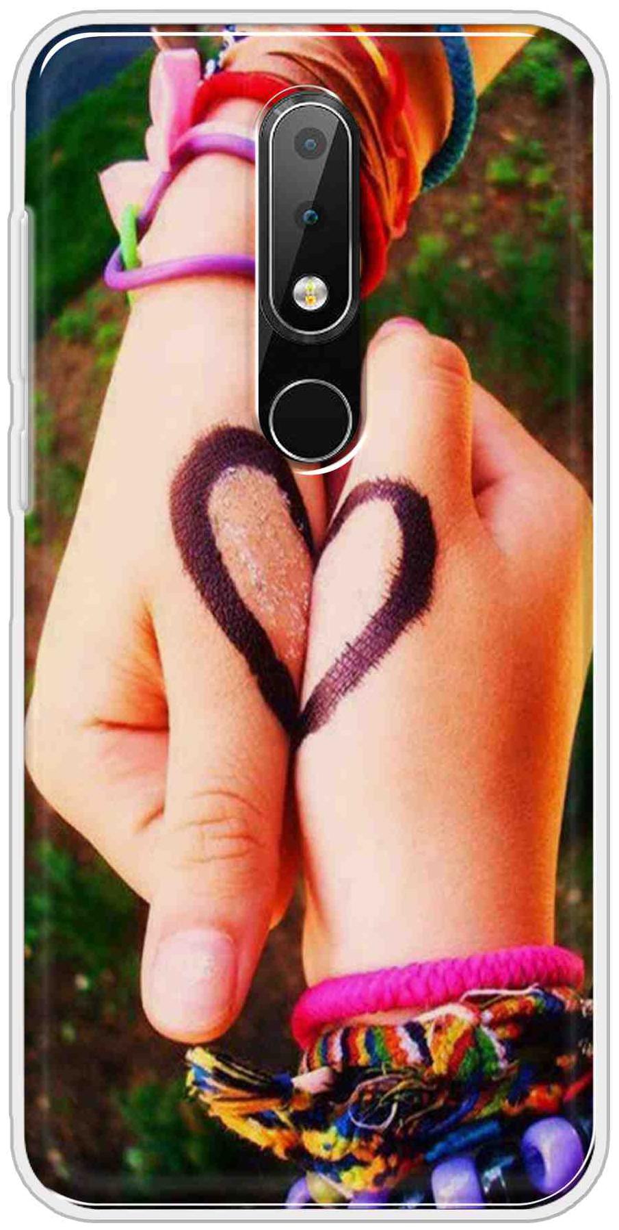 

BIGFAME Silicone Back Cover For Nokia 6 1 Plus ( Multi )