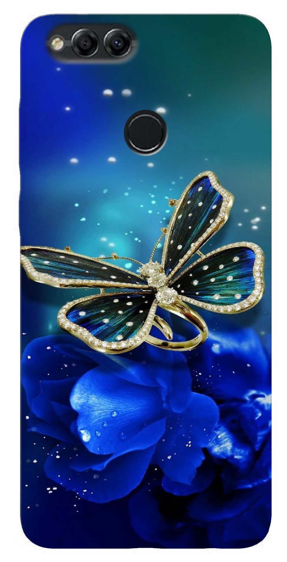 

BIGFAME Silicone Back Cover For Honor 7X ( Multi )