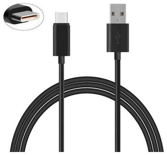 

BLACK 6FT LONG TYPE-C USB CABLE W TURBO CHARGING WIRE J2M for SMARTPHONES
