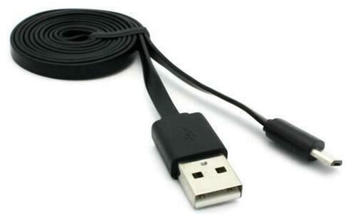 

BLACK 6FT LONG USB CABLE CHARGE POWER WIRE SYNC CORD for SMARTPHONES TABLETS