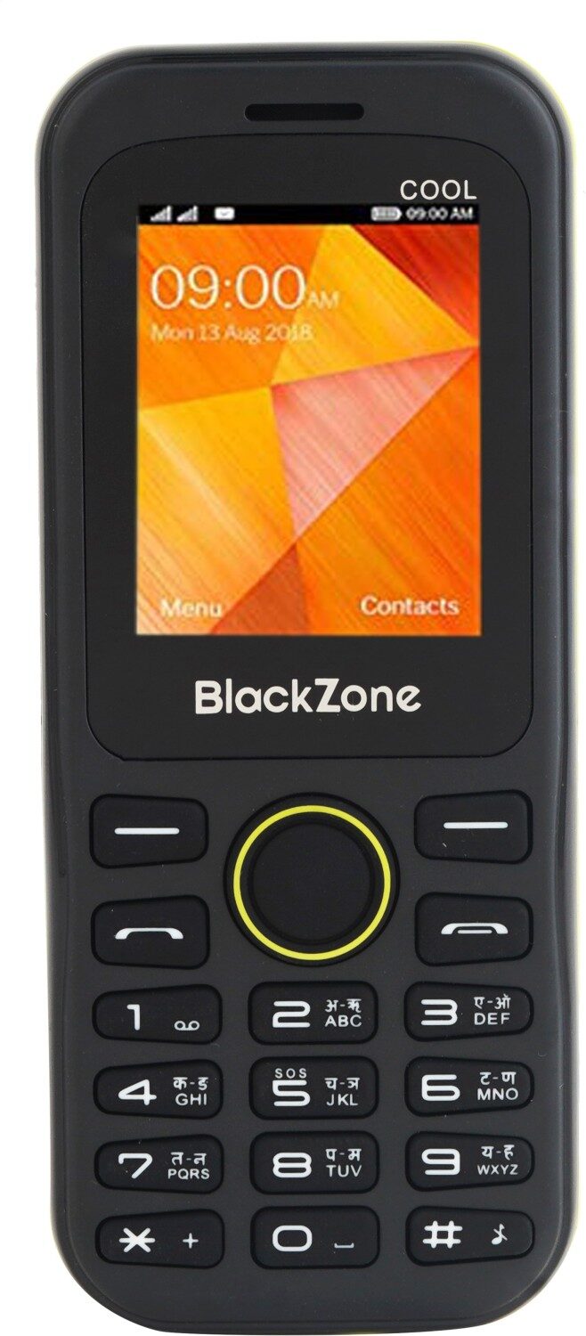 

BlackZone COOL 1 8 inch Display features phone (BLACK)
