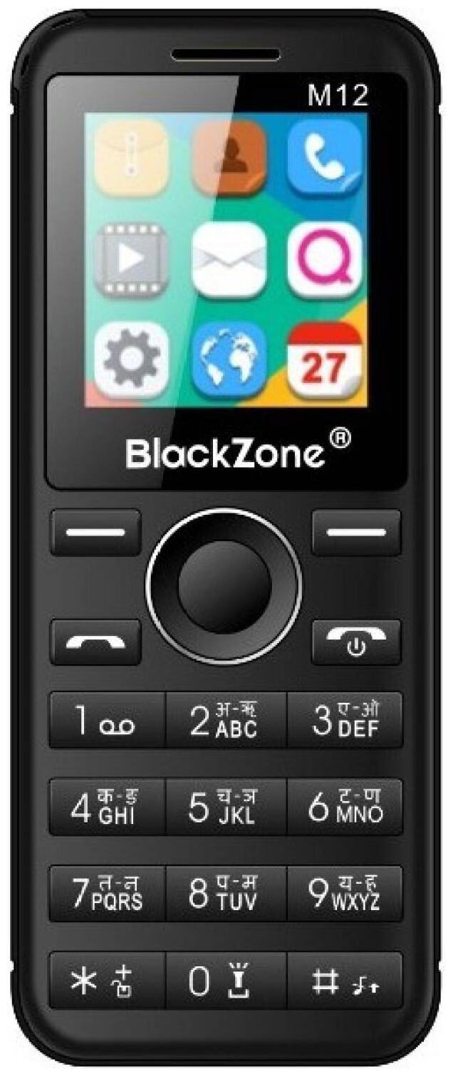 

BlackZone M12 1 44 Card Phone Features phone (Black)