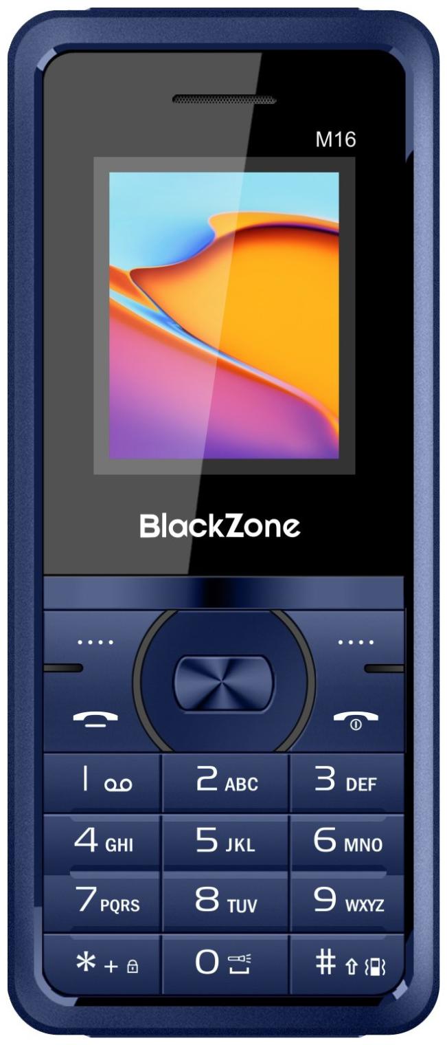 

BlackZone M16 1 8 inch Display features phone (BLUE)