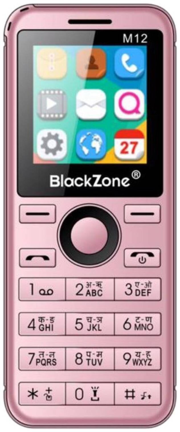 

BlackZone M12 1 44 Card Phone Features phone (Rose Gold)