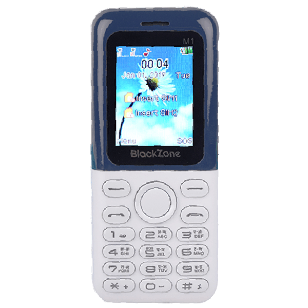 

BlackZone M1 1 8 inch Display features phone (BLUE WHITE)