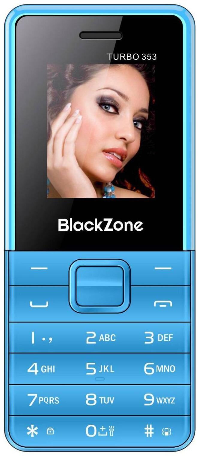

BlackZone Turbo353 1 8 inch Display features phone (BLUE BLACK)
