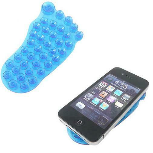 

BLUE SUCTION CUP PHONE HOLDER DOUBLE SIDED NON-SLIP FOR Q6F for SMARTPHONES
