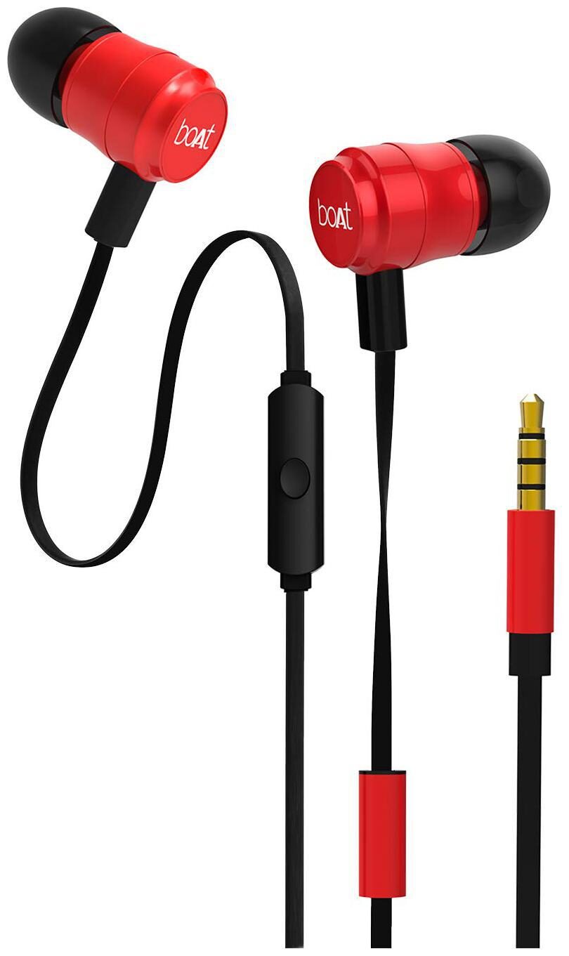 

boAt Bassheads 235 V2 In-Ear Wired Headphone ( Red )