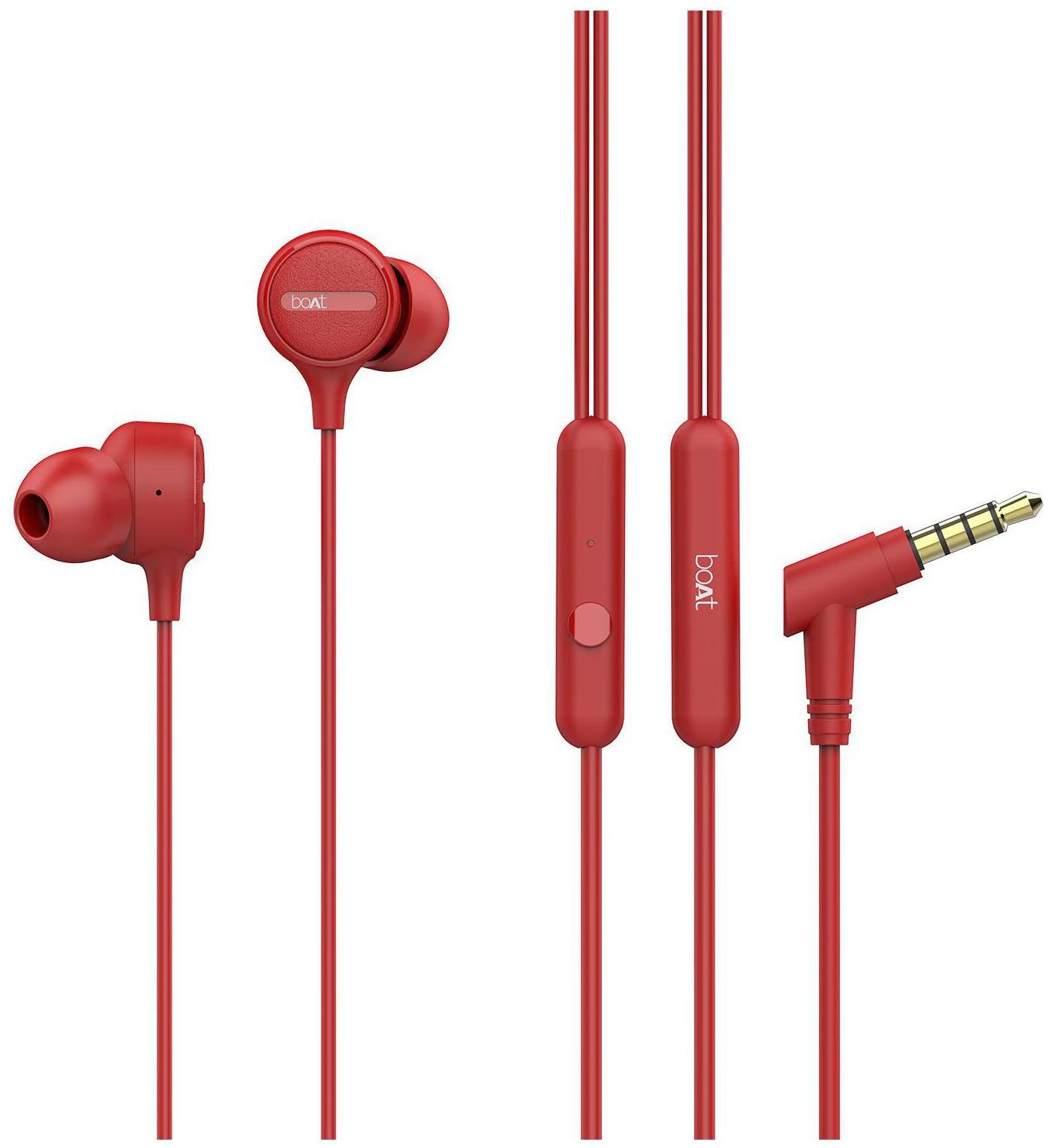 

boAt boAt Bassheads 103 In-Ear Wired Headphone ( Red )