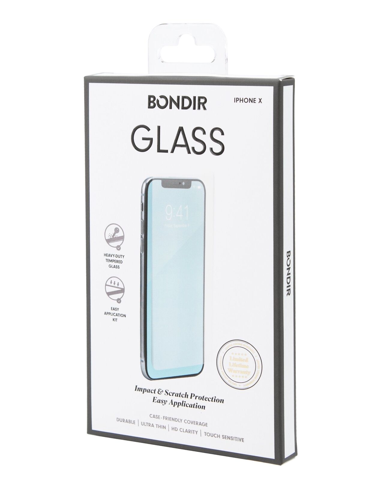 

BONDIR Flatlay Glass Screen Protector iPhone X XS