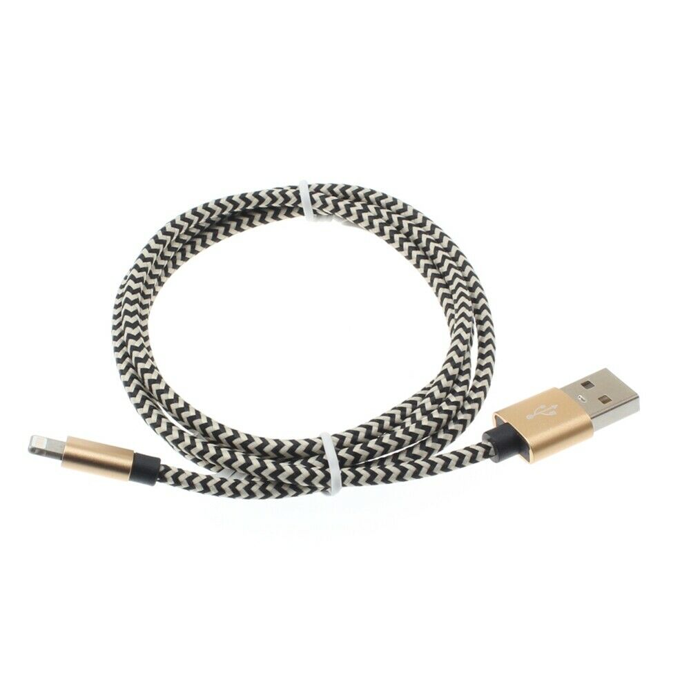 

Braided USB Cable Charger Sync Wire 3ft K5B for iPhone 7 8 Plus X XR XS Max