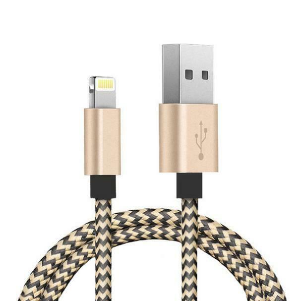 

BRAIDED USB CABLE CHARGER SYNC WIRE 3FT LONG CORD RAPID X1I for IPHONES IPADS