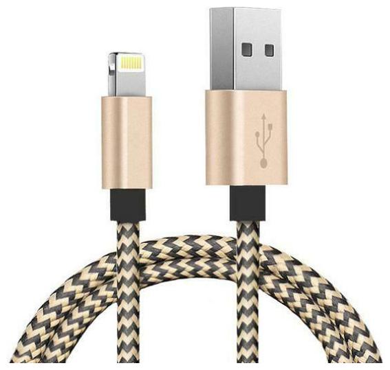 

BRAIDED USB CABLE CHARGER SYNC WIRE 3FT LONG CORD RAPID X1I for IPHONES IPADS