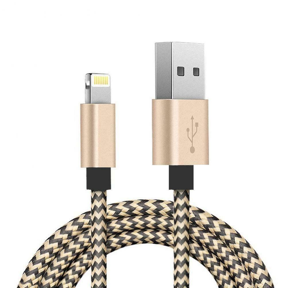 

BRAIDED USB CABLE CHARGE POWER SYNC WIRE 6FT LONG DATA CORD for IPHONE IPADS