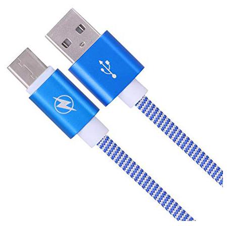 BRIDGE C Type Data Cable Fast Charging Data Cable USB Type C Cable Oneplus Samsung Honor Xiaomi Mi VIVO Oppo Huawei, Blue, Sync and Charge Cable by