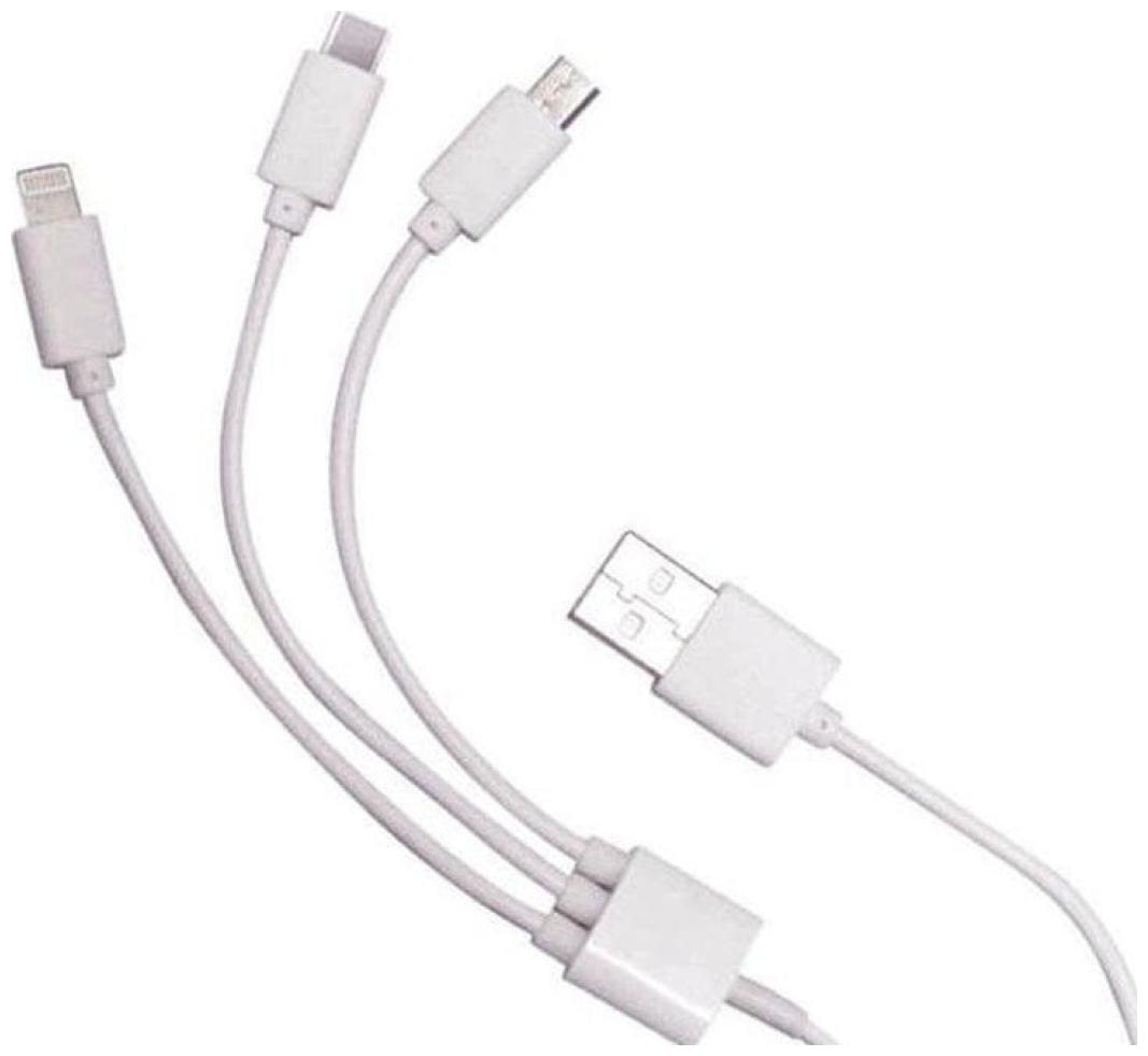 

Britney World 3 in 1 Charging Cable (Android IOS) Type C Lightning and Micro USB for Huawei P Smart (2019)