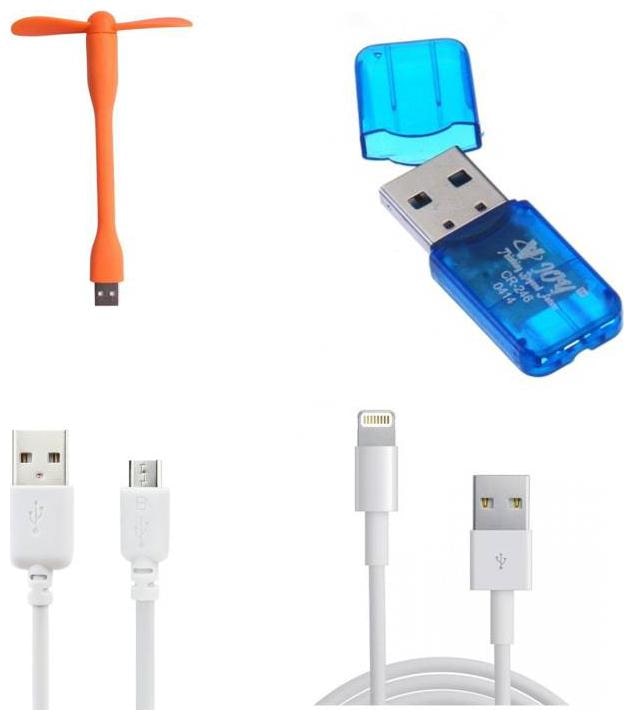 

BTK Mobile Accessories Combo USB and OTG Combo Set Multicolor BTKCPCP1047