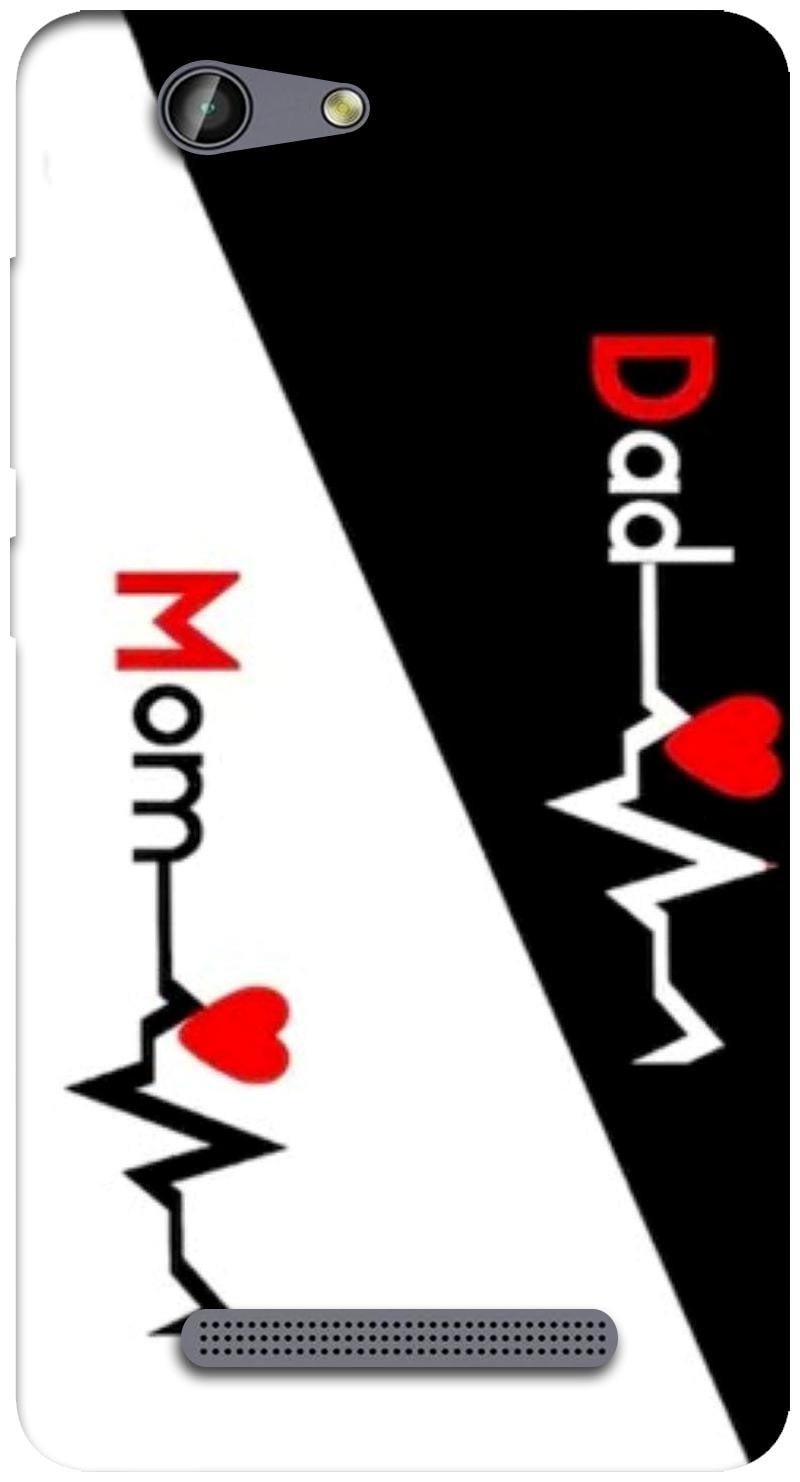 

Buytrend Lifeline mom Dad Designer Multicolor Back Cover Printed Mobile Back Case And Cover For Gionee F103 Pro