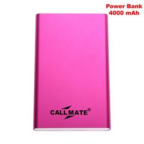 Callmate PBPUMI4000PK 4000 mAh Power Bank (Pink)