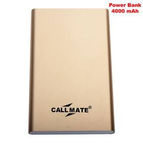 Callmate PBPUMI4000GL 4000 mAh Power Bank (Golden)