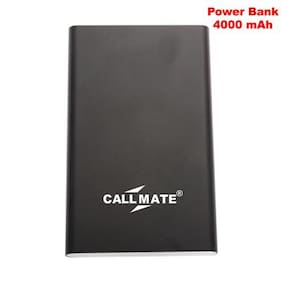 Callmate PBPUMI4000BK 4000 mAh Power Bank (Black)