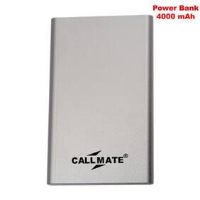 Callmate PBPUMI4000SL 4000 mAh Power Bank (Silver)
