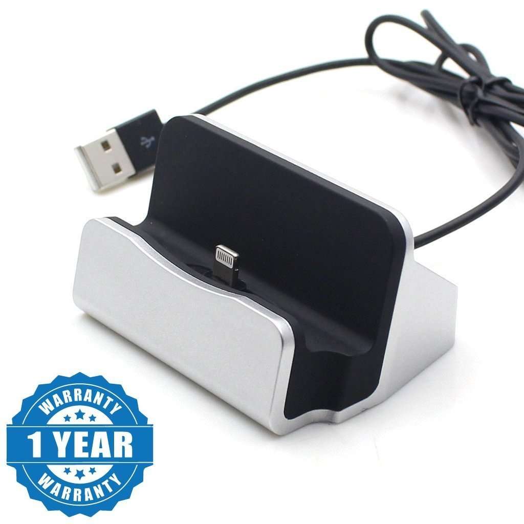 

Captcha Dock Charger With Charging Data Sync Lighting 8 Pin for iPhone 5 5S 5C SE 6 6S 7 iPad