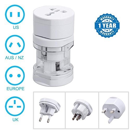 

Captcha International Travel Adapter All In One (US AUS NZ Europe UK)