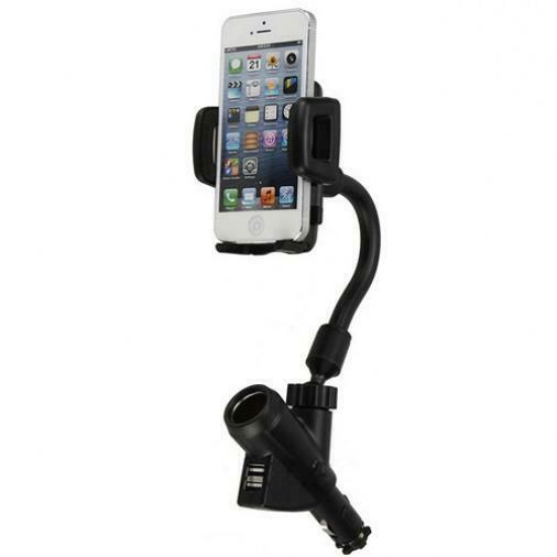 

CAR MOUNT CHARGER SOCKET HOLDER EXTRA 2-PORT USB DOCK CRADLE P9Y for SMARTPHONES