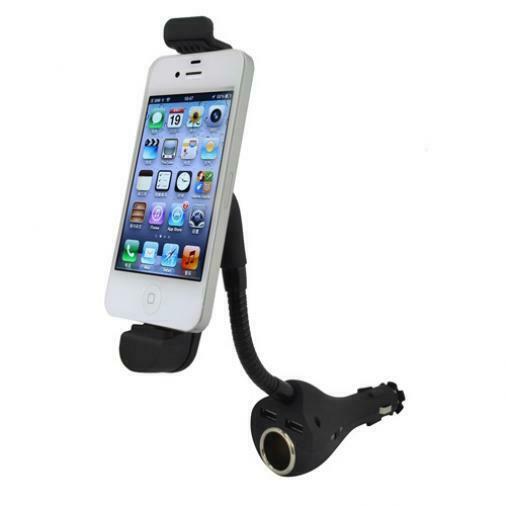 

CAR MOUNT CHARGER PLUG HOLDER 2-PORT USB DOCK CRADLE C8Z for COMPATIBLE IPHONES
