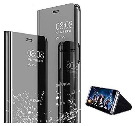 Cellshop Glass Flip Cover For Samsung Galaxy S7 Edge Black
