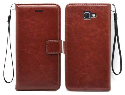 

Cellshop Faux Leather Flip Cover For Samsung Galaxy J5 Prime ( Brown )
