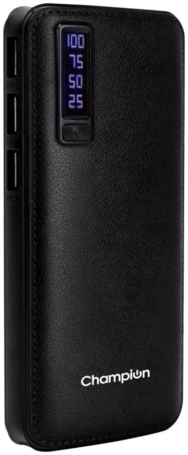 

Champion 10000 mAh Portable Power Bank - Black