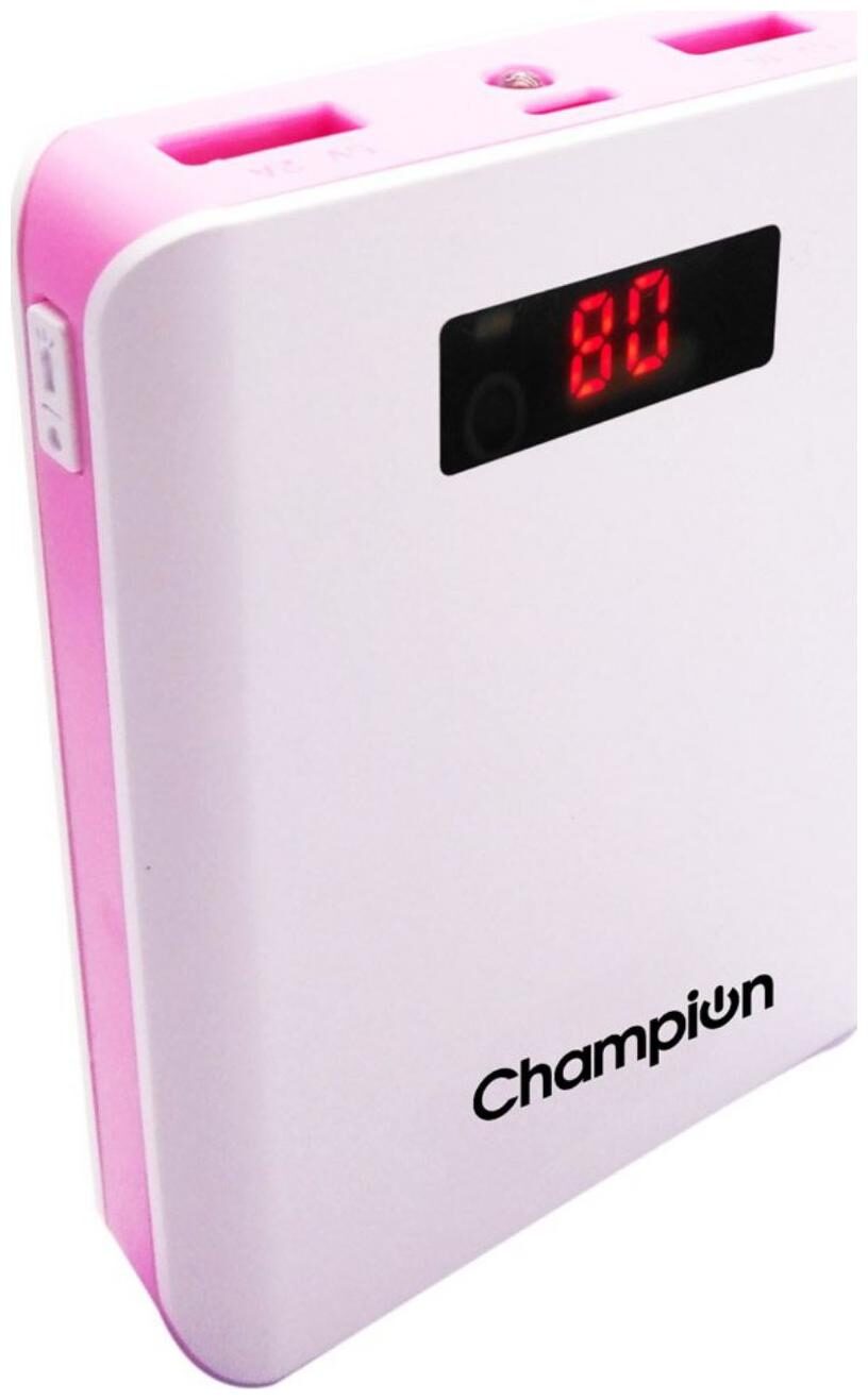 

Champion 10400 mAh Portable Power Bank - White