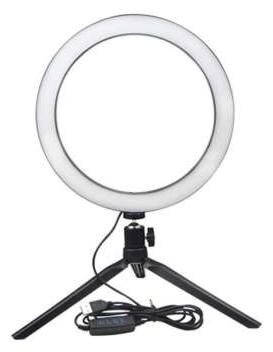 

CHG 10 inch 3-Modes LED Ring Light With Tripod Standwith Phone Holder for Video Photograph for Makeup Live Streaming YouTube Lighting