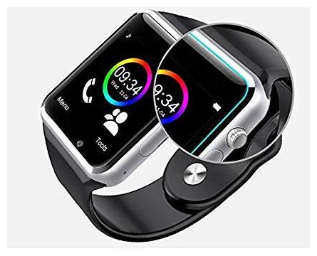 

CHG Combo of Bluetooth Smart Watch with Camera SIM and Memory Card Slot - A1 (Silver) Wireless Magnetic Earphone-01