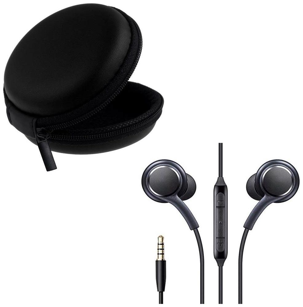 

CHG Combo of in-Ear Wired Music Earphone with Mic and Earphone Pouch for Galaxy All Smartphone -03