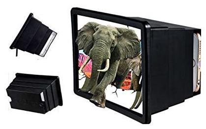 

TSV F2 Screen 3D Foldable Box Shaped Magnifier Stand for All Smartphone