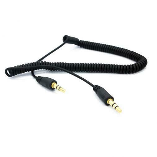 

COILED AUX CABLE CAR STEREO WIRE AUDIO SPEAKER CORD for SMARTPHONE TABLETS