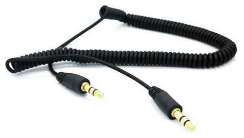 

COILED AUX CABLE CAR STEREO WIRE AUDIO SPEAKER CORD for SMARTPHONE TABLETS