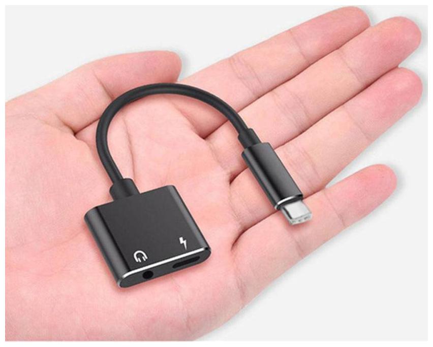 

COS THETA Headphone Splitter Type-C Cable ( 0 2-0 5m Black )