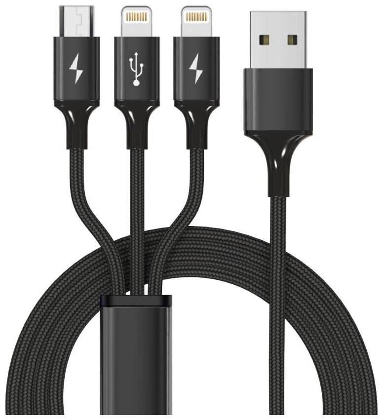 

COS THETA Data Charging Multi Cable ( 1 5 Mtr Black )