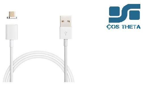 

Cos theta USB metal and data sync one match two plug Micro USB type-c plug 2 in 1 for all android system support fast Magnetic Charging Cable (Gold)